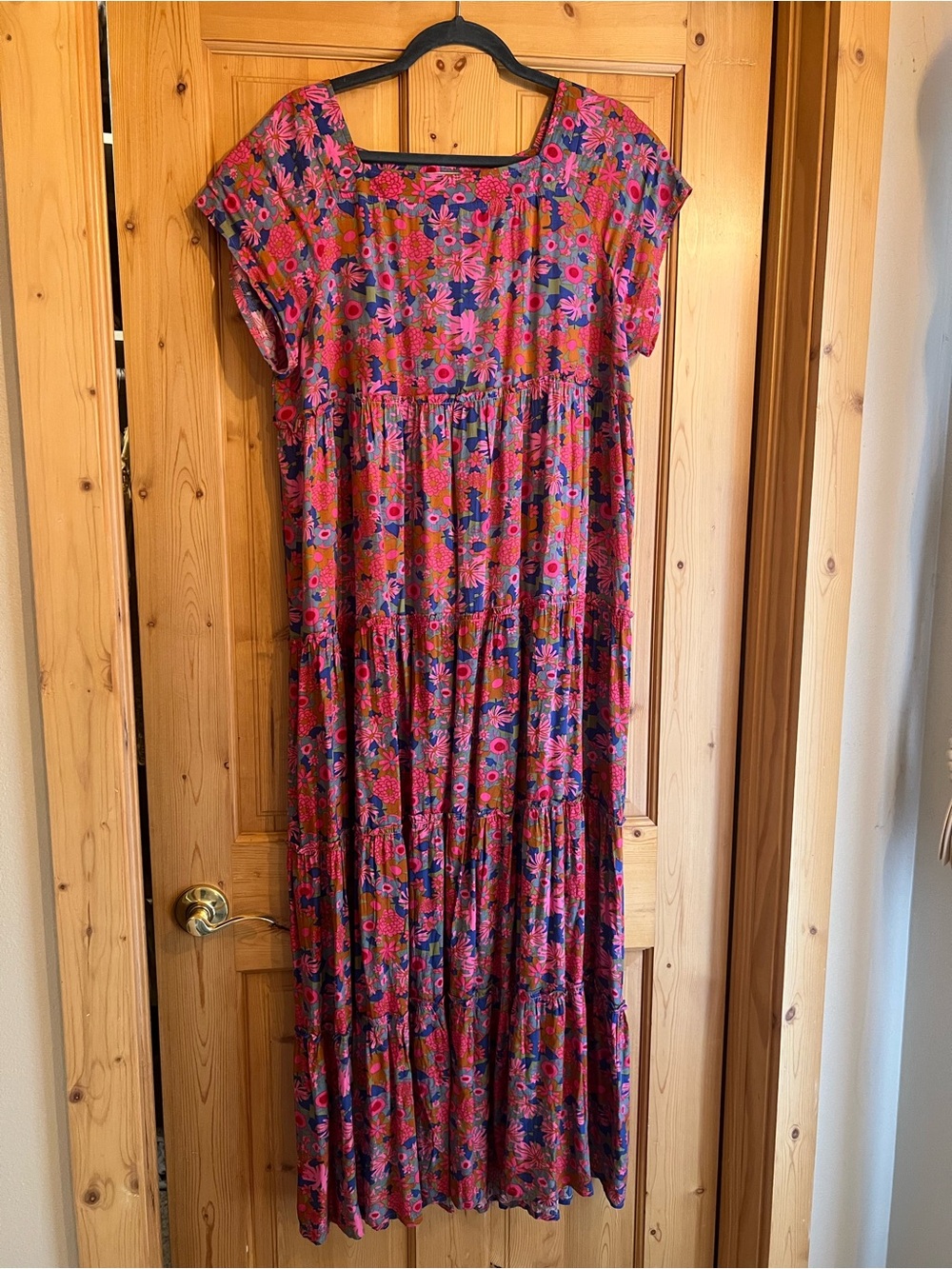 NATURAL LIFE Floral Tiered Maxi Dress - Pink Floral